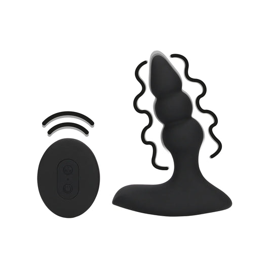 Loveline Perlen vibrierenden Anal Plug mit Fernbedienung