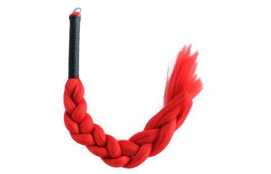 Hair Whip Red Synthetic